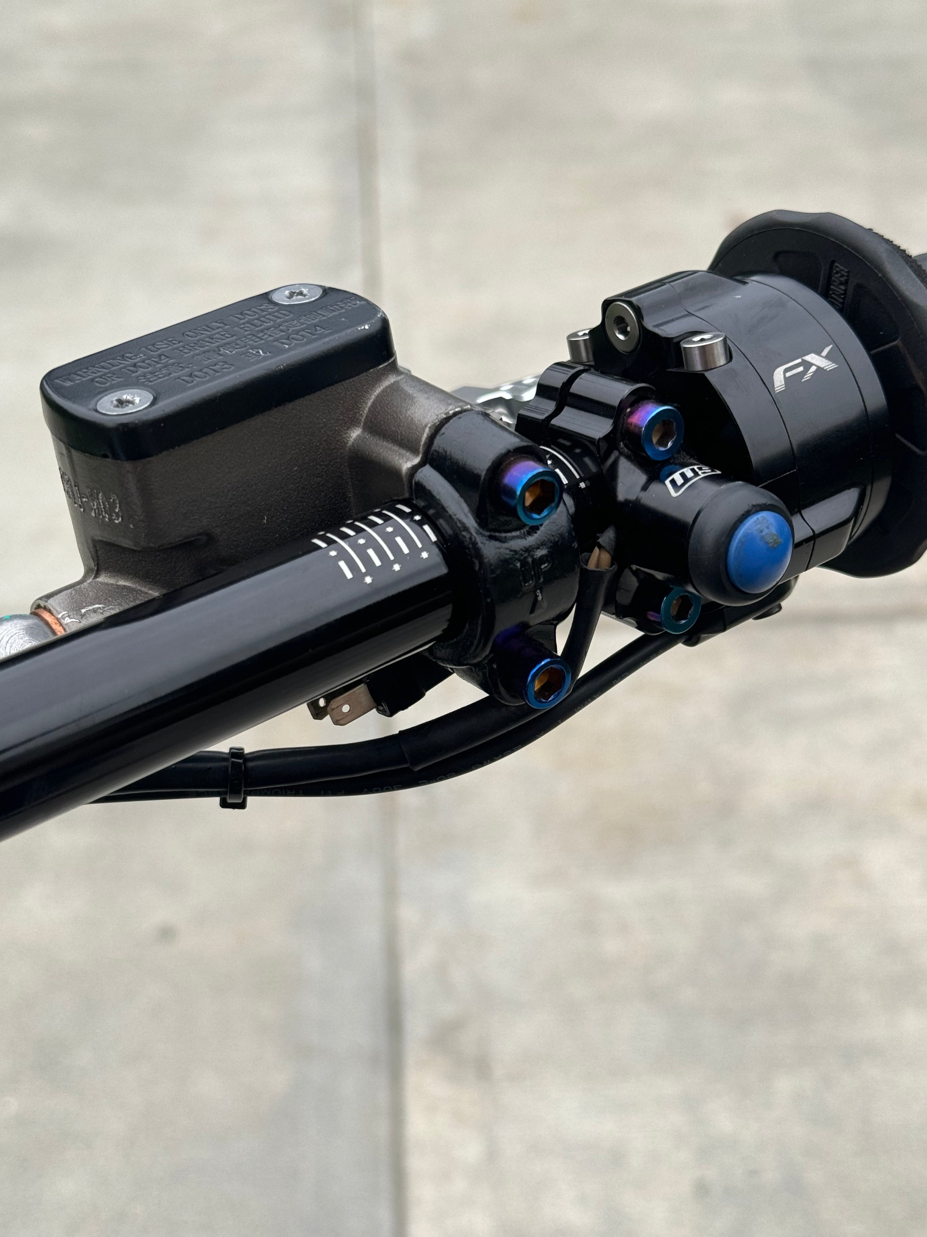 Brake mount titanium bolts