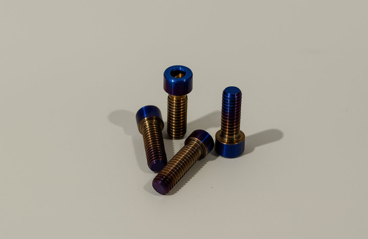 Brake mount titanium bolts