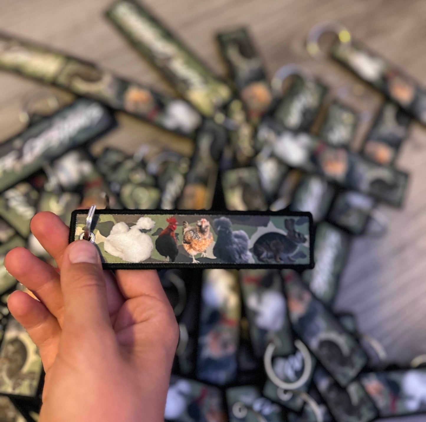 Fluff Designs Keychain (Camo)