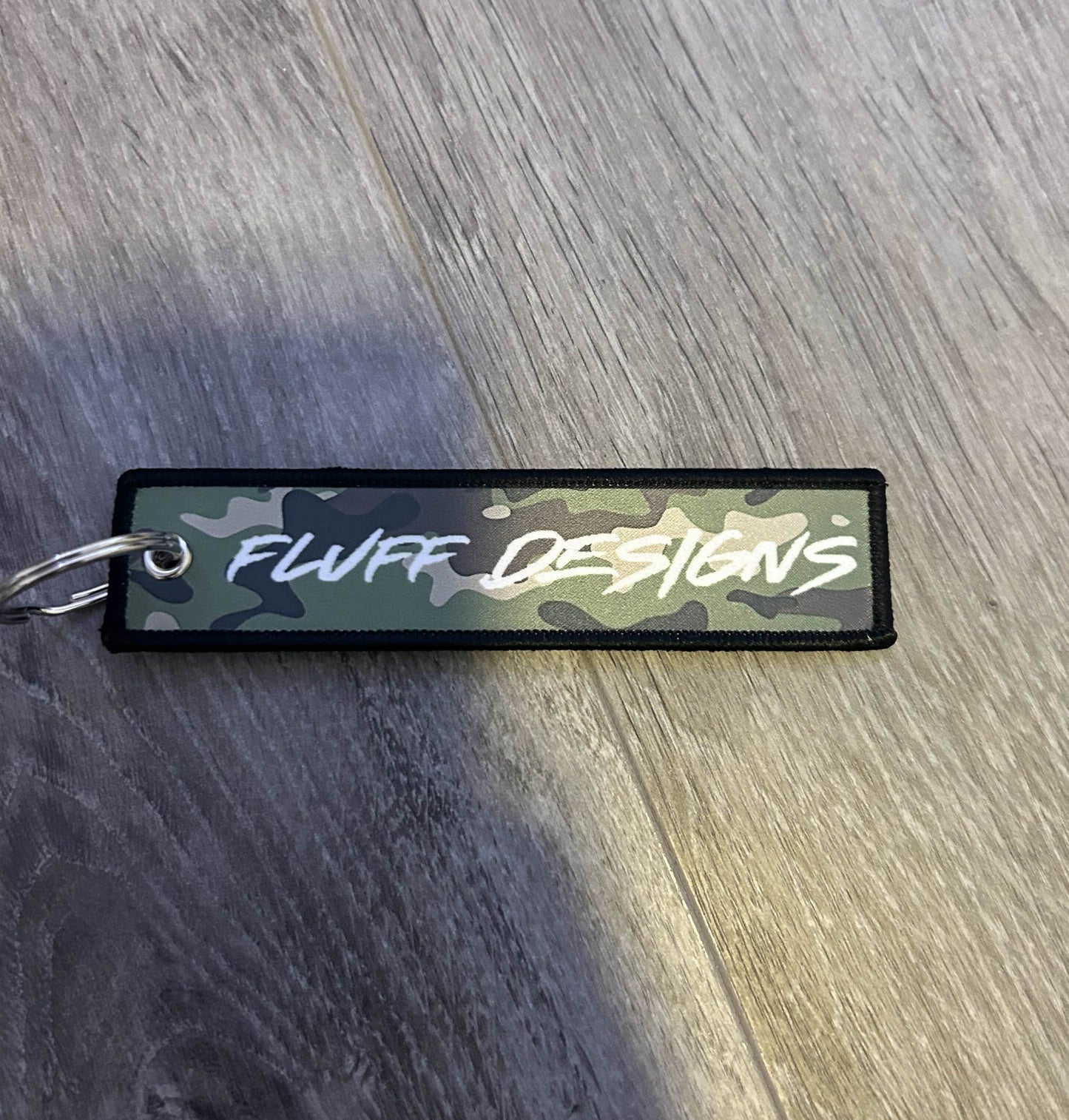 Fluff Designs Keychain (Camo)