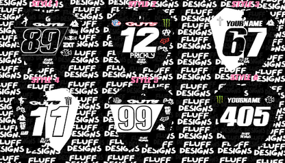 Etm Rtr Front Number Plate Decal