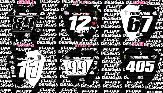 Etm Rtr Front Number Plate Decal