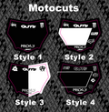 Predesigned Motocuts Plate Decal