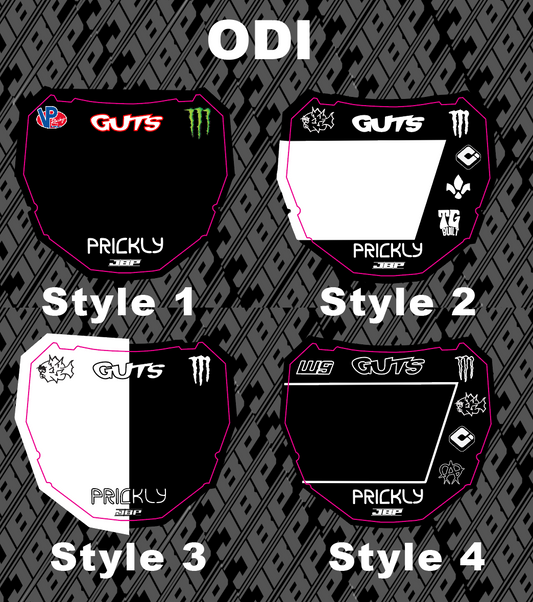 Predesigned Odi Plate Decal