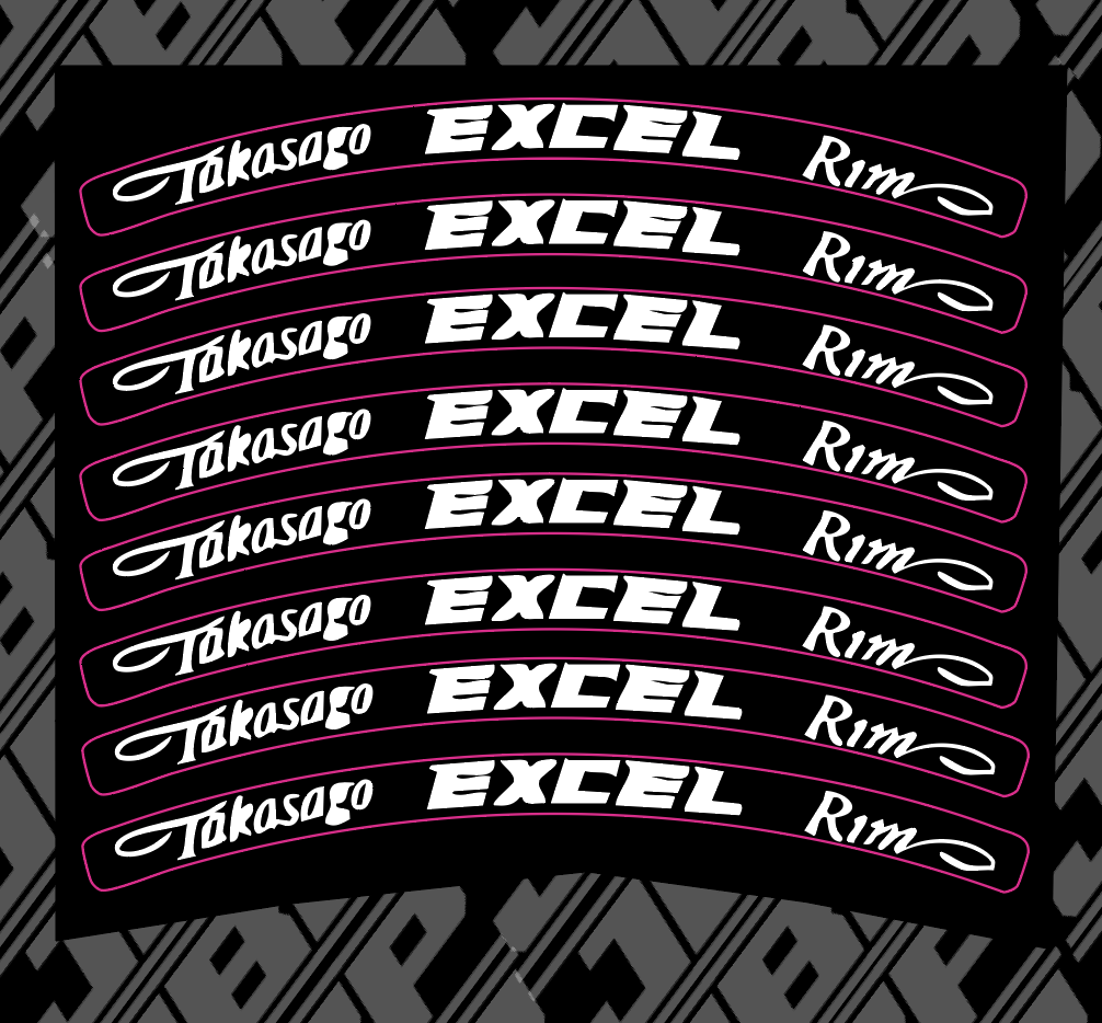Excel Wheel Decals